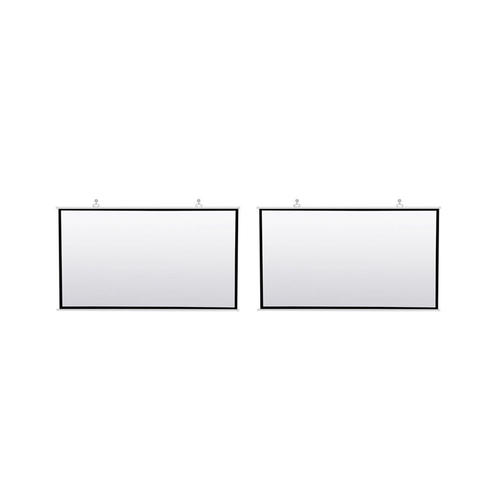 2X Portable Projector Screen For Home Theater Outdoor Hd Foldable Anti-Crease (60Inch) White 6132772561039