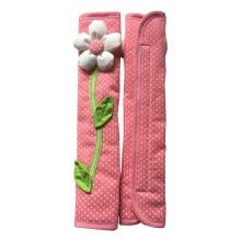 4PCS Pastoral Flower Polka Dot Door/Refrigerator Handle Cover Fridge Door Handle Gloves Home Decor Accessories Pink