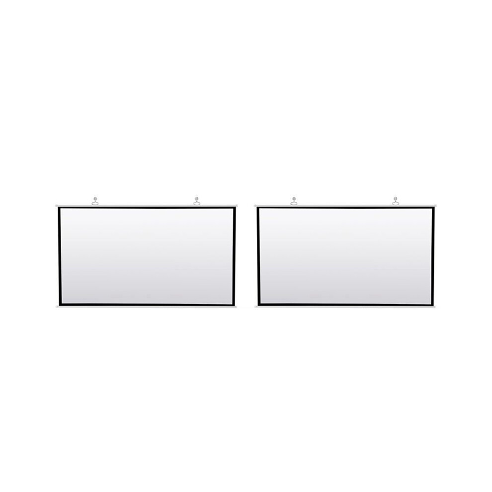 2X Portable Projector Screen For Home Theater Outdoor Hd Foldable Anti-Crease (120Inch) White 4713616191296