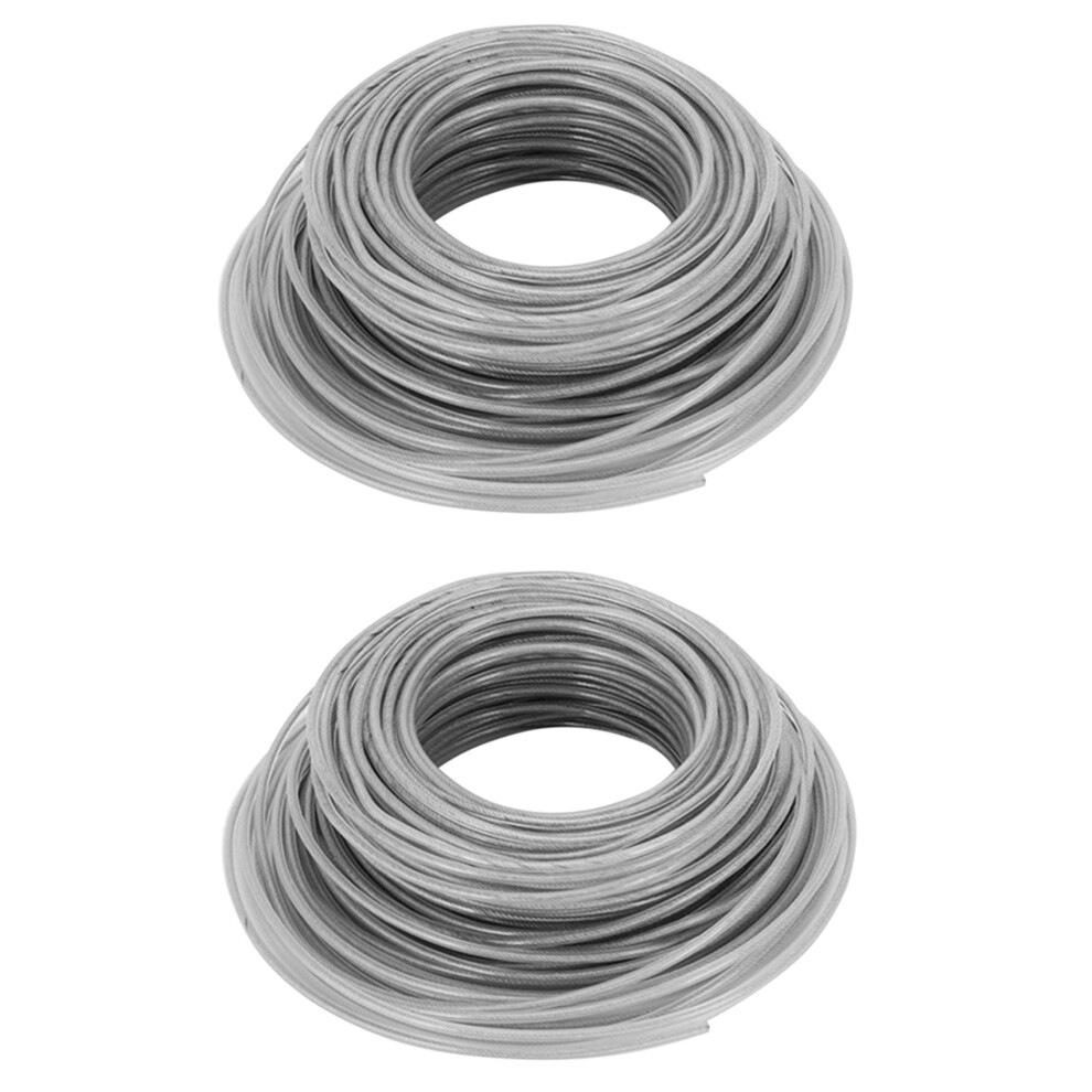 2Pcs 41M Lawn Mower Wire Mowing Rope Nylon Lawn Mowing Rope Head Mowing Line Mowing Machine Accessories 4711222121140