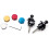 2PCS Strap Lock Security Lock End Button Guitar Straps Belt Buckle with 4PCS Guitar Pedals Footswitch Topper 1