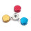 2PCS Strap Lock Security Lock End Button Guitar Straps Belt Buckle with 4PCS Guitar Pedals Footswitch Topper 9