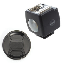 77 mm Lens Cap Protective Cover Cap New with JSYK-3B Wireless Hot Shoe Flash Remote Slave Trigger