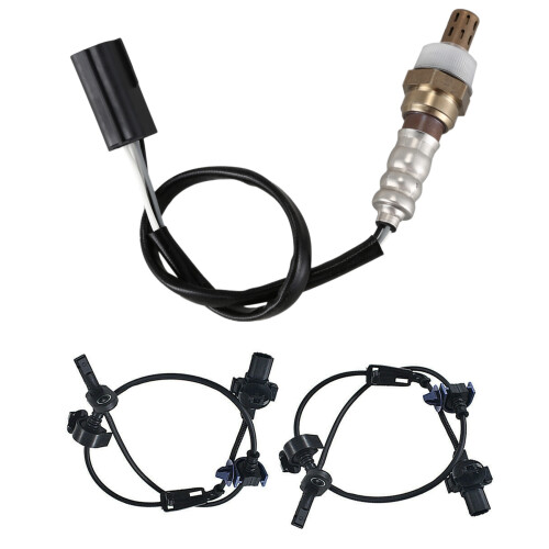 Front Lambda Oxygen Sensor with 2Pcs Front Right / Left ABS Wheel Speed Sensor 1