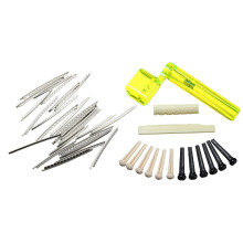 24Pcs Electric Guitar Fret Wire Fretwire Set 2.2mm & 1set 6 String Acoustic Guitar Nut Saddle Part + 2X String Winder