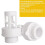 For 10184  Hose Drain Plug Connector Replacement  Round Swimming Pool /Garden Hose Drain Plug-2 Pack 6