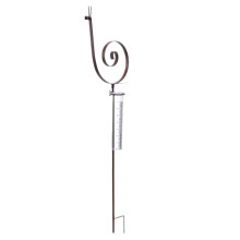Snail Shape Stake Rain Gauge, Rustproof Rain Meter for Garden, Patio, Lawn