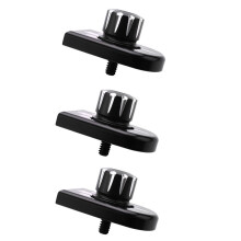 6X Motorcycle Rear Seat Bolt Tab Screw Mount Knob Cover Kit Aluminum Cnc for 96-17 Harley Sportster Cvo Touring Softail
