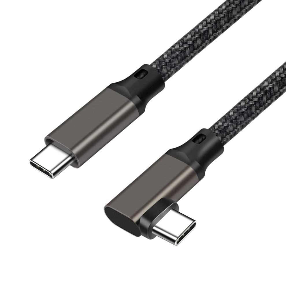 Usb C To Usb C 3.2 Gen1 5Gbps Pd 60W Cable [17Ft Nylon Braided L-Shape], 4K@60Hz Monitor Video Cable 9426802938838