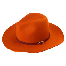Chapeau de cowboy classique Homburg, cadeau pour petit-orange