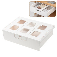 Hidden plastic storage box, desk storage drawer, selfadhesive table, simple cosmetics, small items, stationery, organizer, drawers, selfadhesive