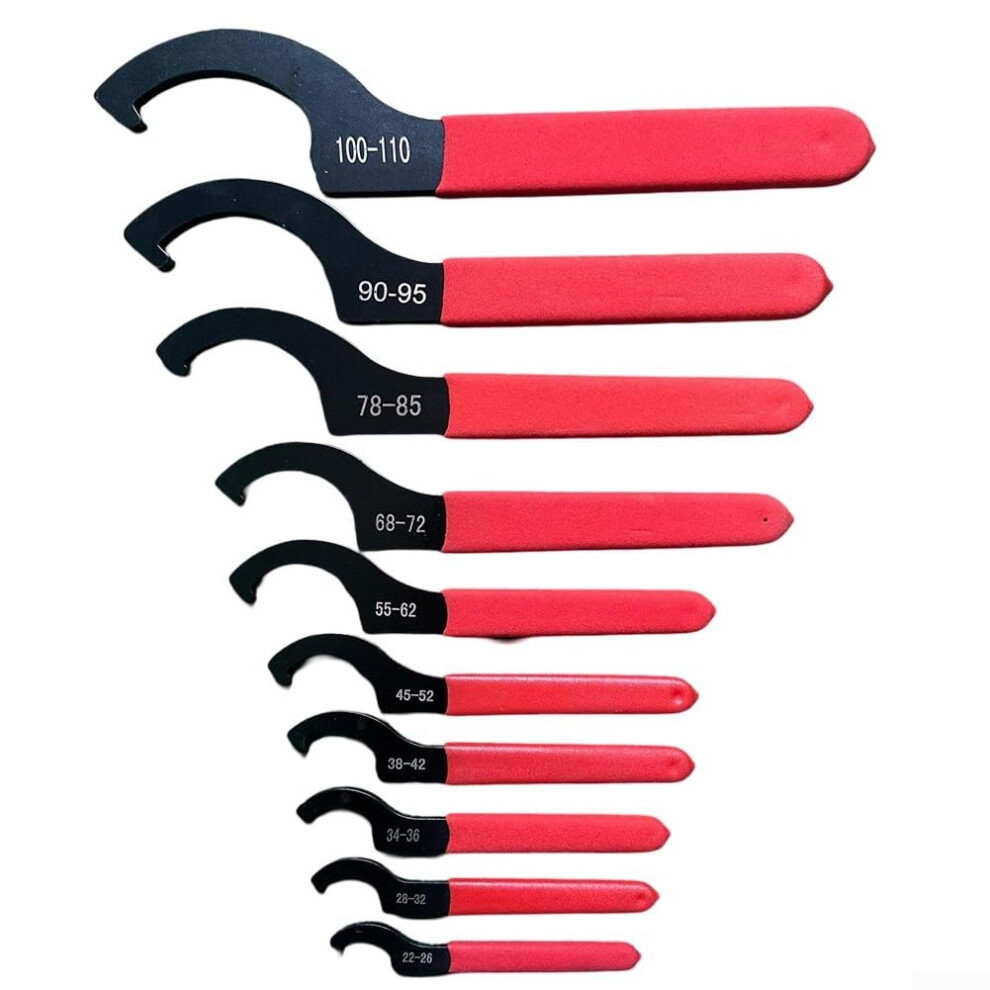 10Piece Wrench Set With Adjustable Chooks And Nonslip Grip For Improved Stability During Use Ref: 8326 9412369425409