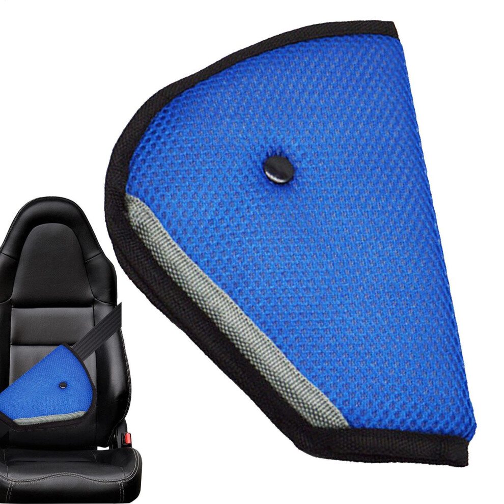 Seat Belt Adjuster Soft Pads For Car Seat Belts, Shoulder Neck Straps, Children And Adults, Triangle Fixing Belt Blue 9412369424983