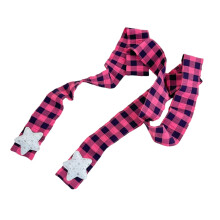 Plaids foulard ras du cou pour femmes sac à main écharpes-Rouge