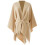 Châle doux et confortable, cape chaude et élégante,-Beige 1