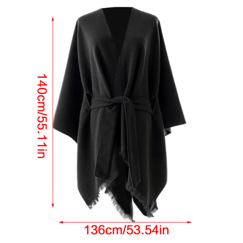 Châle doux et confortable, cape chaude et élégante,-Beige 1