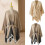 Châle doux et confortable, cape chaude et élégante,-Beige 4