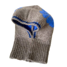 Chapeau Ă capuche en tricot unisexe, doux et chaud,-couleur moka
