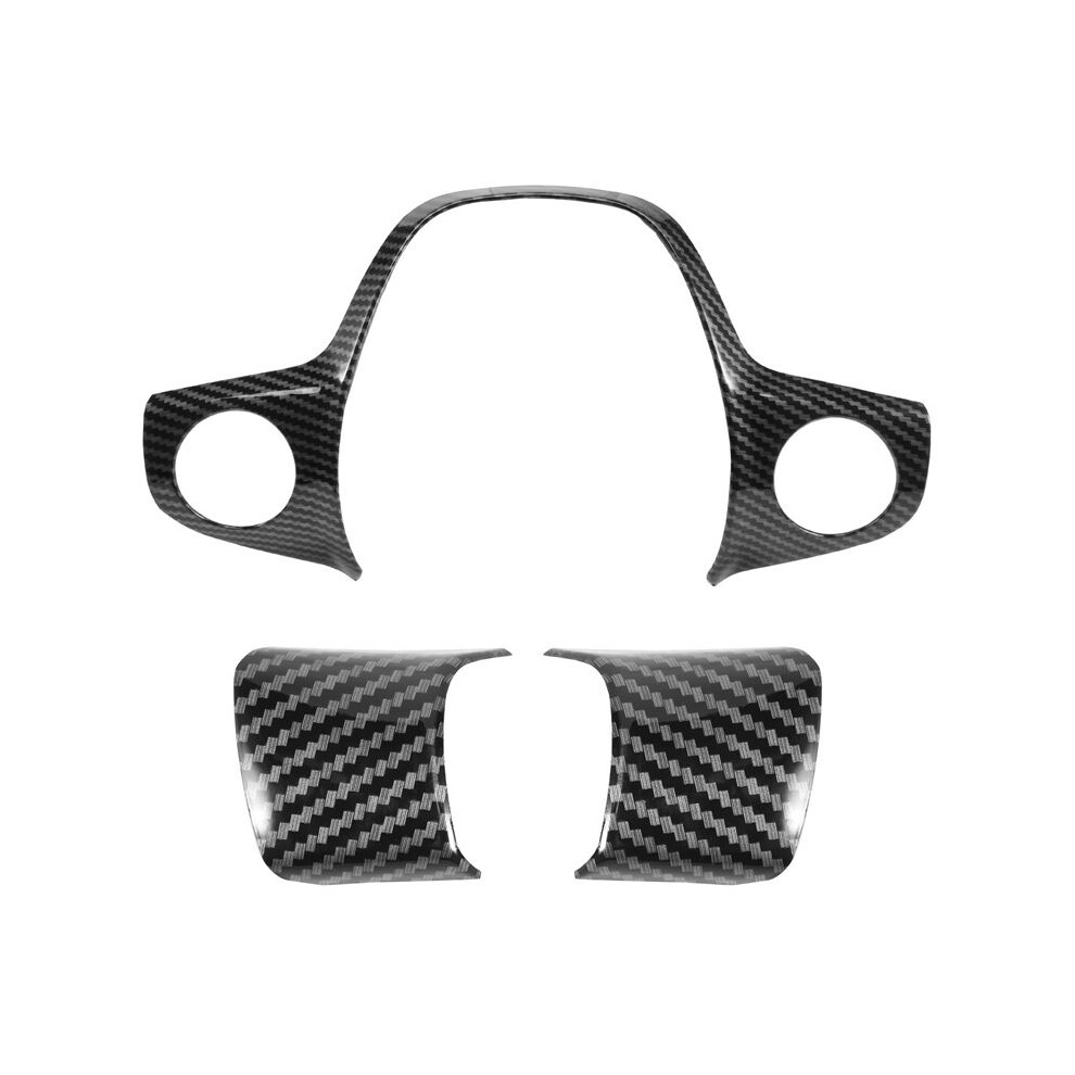 3Pcs Carbon Fiber Color Steering Wheel Cover Trim Decorative Frame For Ford Focus Escape Mk3 Kuga 2012-2015 Accessories 4712160392814