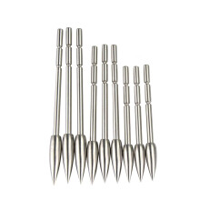 30pcs Archery Insert Arrowhead Stainless Steel Broadheads 80grain 100grain 120grain Arrow Tips for ID 3.2mm Carbon Arrows Shaft