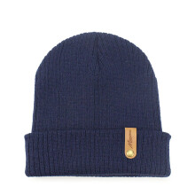 Chapeau tricoté en laine acrylique pour hommes,-Bleu marine
