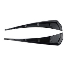 Universele Auto Spatbord Side Vent Decoratieve Stickers, Air Flow Intake Gat Grille Accessoires, ABS Zwart