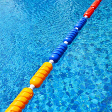 Spiral Indoor Outdoor Floating Cordon,Equipment to Divide Swim Race Lanes,Swimming Pool Safety Divider,with 2 Hooks,for Swim Club Shallow Deep Water