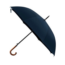 Langer Regenschirm, langer Holzgriff, winddicht,