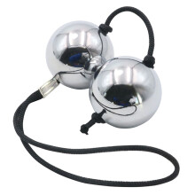 Stainless Steel Anal Plug With Beads And Chain, Prostate Massager, GSpot Stimulator, Metal Sex Toy, 25mm 130g