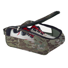 Golf Shoe Bag, Double Zippered Athletic Shoes Carrier, Ventilated Travel Bag, Green Ref: 1787