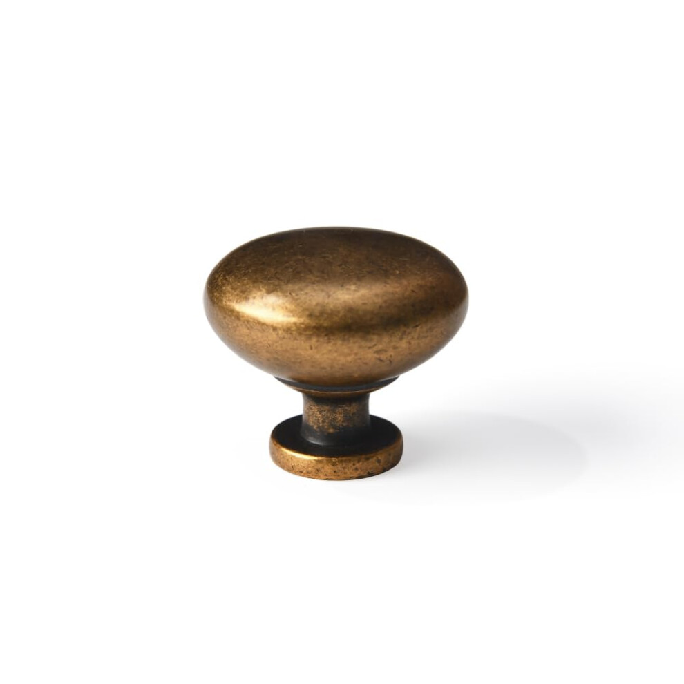 Antique Brass Cabinet Knob Zinc Alloy Round Cabinet Handles Kitchen Decorative Cabinet Pull Hardware 4 Pack 9412369426642