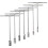 Extended T Socket Spanner  7 Piece Socket Wrench, Hex Socket Wrench, Car Assembly and  Socket, Long Hex Socket Wrench for Workshop Ref: 8306 1
