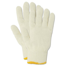 MAGID 13680KWPC KnitMaster 13681KWPC Medium Weight 13-Gauge Cotton/Polyester Blend Knit Gloves, Standard, White, 12 Pair