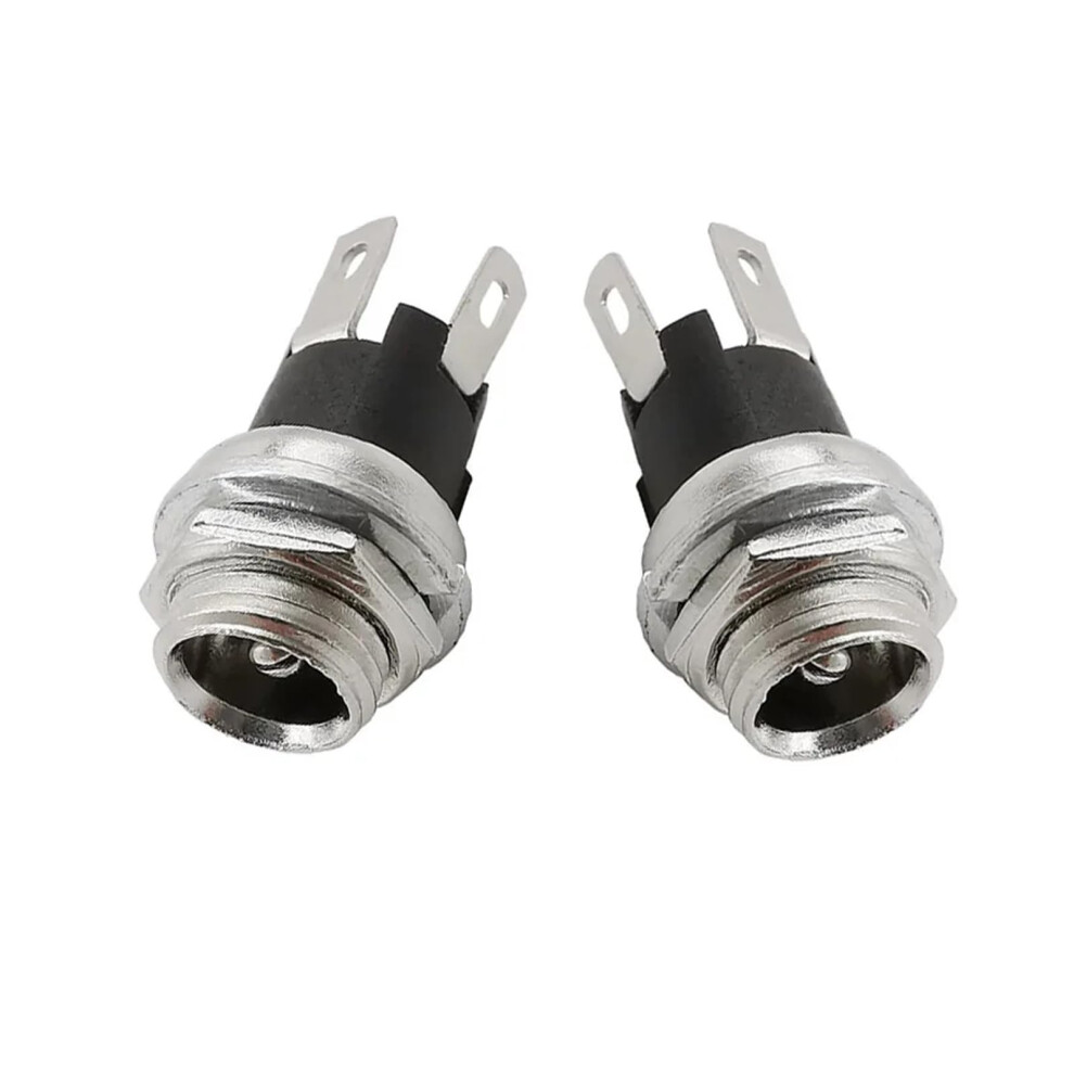 100Pcs Dc025m 5.5 2.1Mm Female Panel Connector 5.5X2.1mm Connector Adapter Ref: 1757 9412369426437