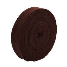 50Yard Long 25mm Wide Cotton Webbing Heavy Duty-Coffee color