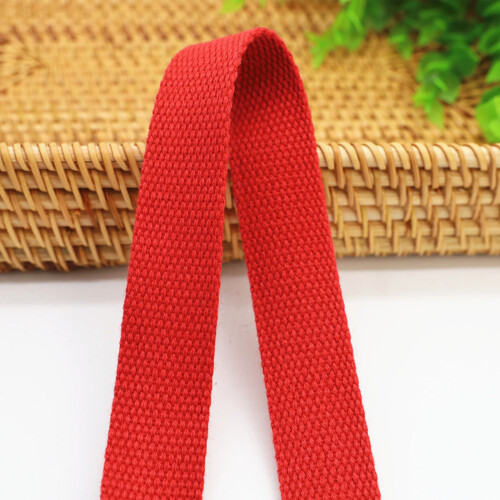 25mm Wide Cotton Webbing Strap for Bag Handle 50Yard-Dark gray 1