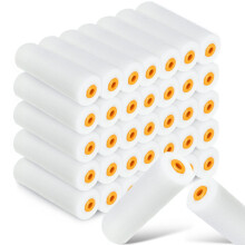 40 Pcs Foam Paint Roller Covers 4 Inch Small High Density Paint Rollers for Wall Ceiling