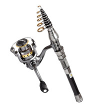 Carbon Robust Sea Rod Pockets Stainless Steel Pole Easy Carry For Spinning Anti Seawater Travel Rod Set Telescopic, 2.1 m