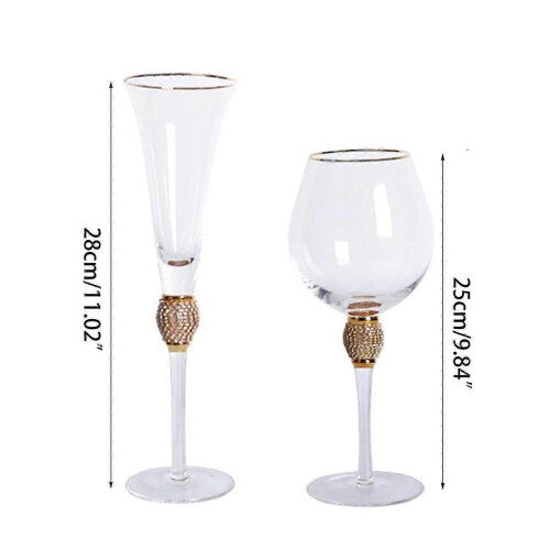 Transparentes Champagnerglas, Champagnerglas, Glasmaterial, Champagnerglas 1