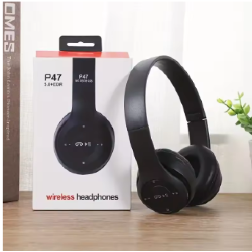 Zaprix Black P47 Bluetooth 5.0 Wireless Headphone