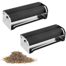 Zigarettenroller 70 mm, Zigarettenrollmaschine aus Kunststoff, manuelle Rollmaschine (2 Stück)