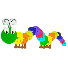 Orange Tree Toys Alphabet-Puzzle Raupe