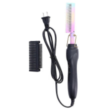 Hot Comb – przenośny, lekki grzebień prostujący, wtyczka amerykańska 120–240 V