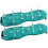 Aerator shoe pair with spikes, adjustable belt and buckle, combination tool Ref: 8688 3
