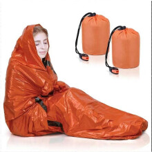 2er-Pack Schlafsäcke für Outdoor-Camping mit Notfallisolierung