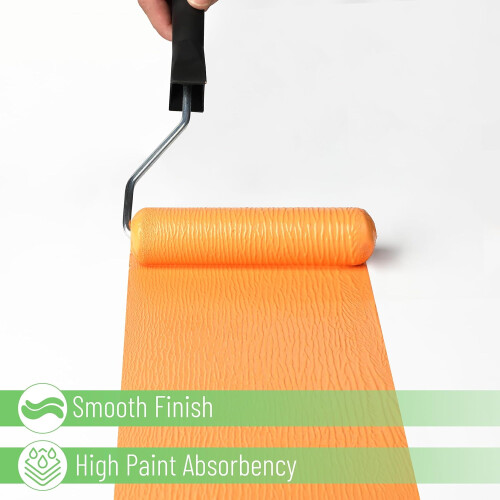 Bates- Foam Paint Roller Covers, 6', 10 Pack, High Density Foam Roller Paint 1