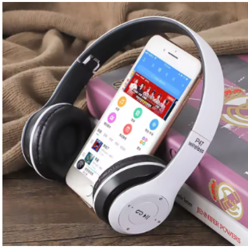 Zaprix White P47 Bluetooth 5.0 Wireless Headphone