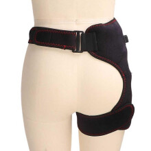 Beheizbare Hüft- und Leistenbandage, weich, flexibel, tragbar, sicher für die Heimmassage, unterstützt Hüfte, Leiste und Oberschenkel und en