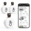 Bluetooth-Thermometer-Hygrometer, kabelloses Mini-Thermohygrometer mit intelligenter Sensor-App, Datenlogger und Datenexportfunktion für das 1