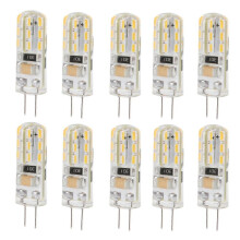 10 Stück G4 LED-Lampen mit Doppelfußsockel, 1,5 W, 110 V Wechselstrom, 110 lm, weißes Licht (6000 K)